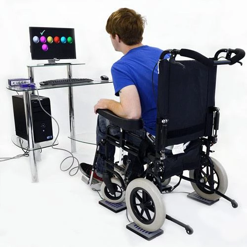 Four ForcePlates in use with Wheelchair