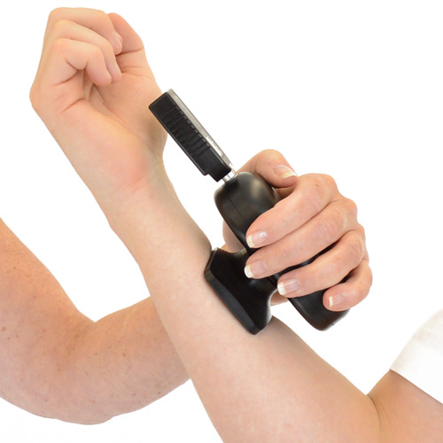 Hand Held Dynamometer in use for Elbow Flexion