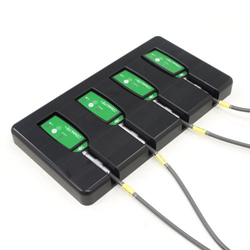 ForcePlates connected wirelessly using DataLITE Adaptors and Adaptor holder