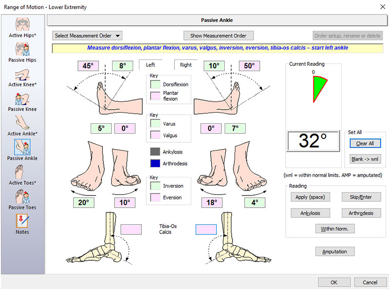 ELINK Digital Goniometers for Physiotherapy