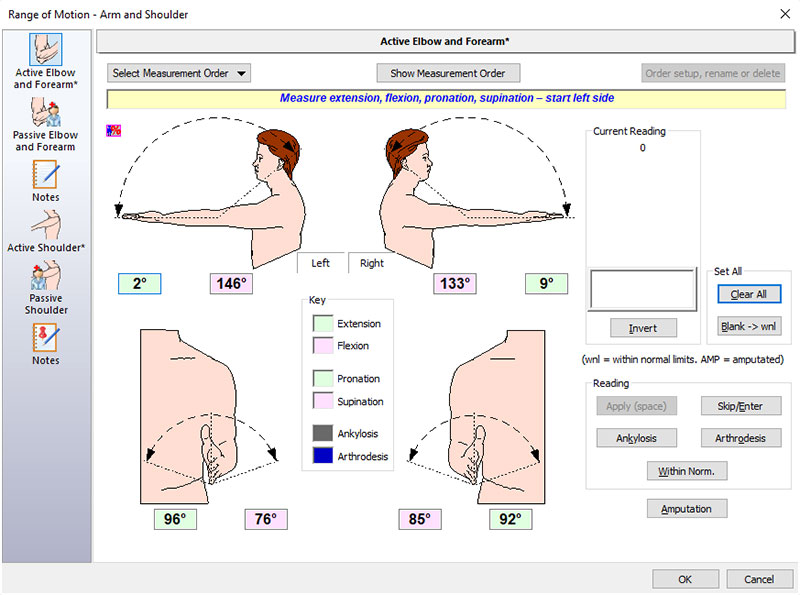 ELINK Digital Goniometers for Physiotherapy